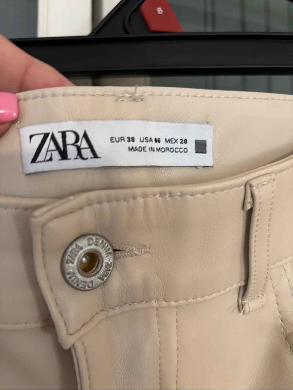 Zara faux leather pants